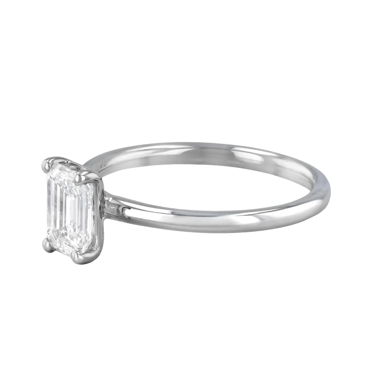 1-50ct Sofia Emerald Cut Diamond Solitaire Engagement Ring | Platinum