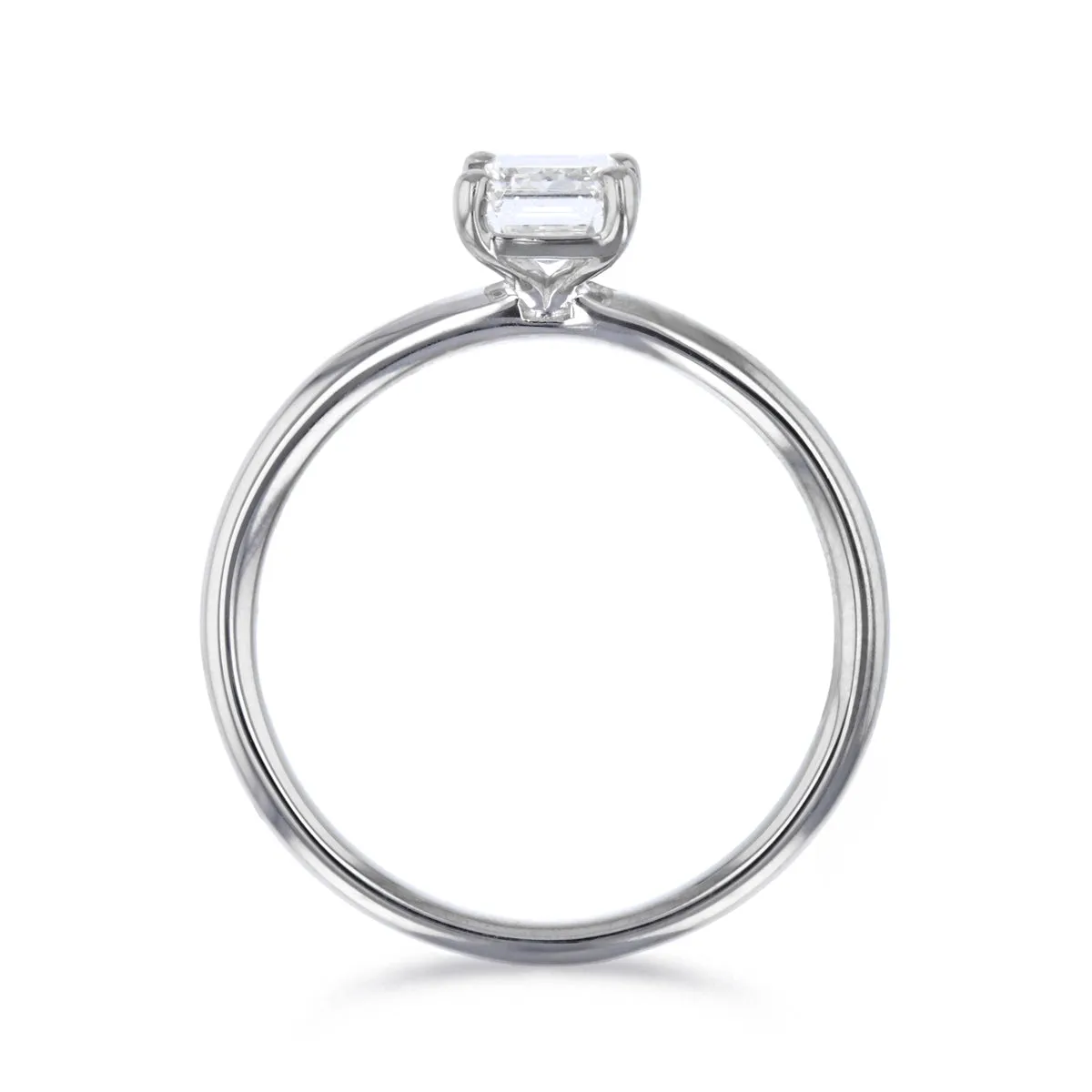 1-50ct Sofia Emerald Cut Diamond Solitaire Engagement Ring | Platinum