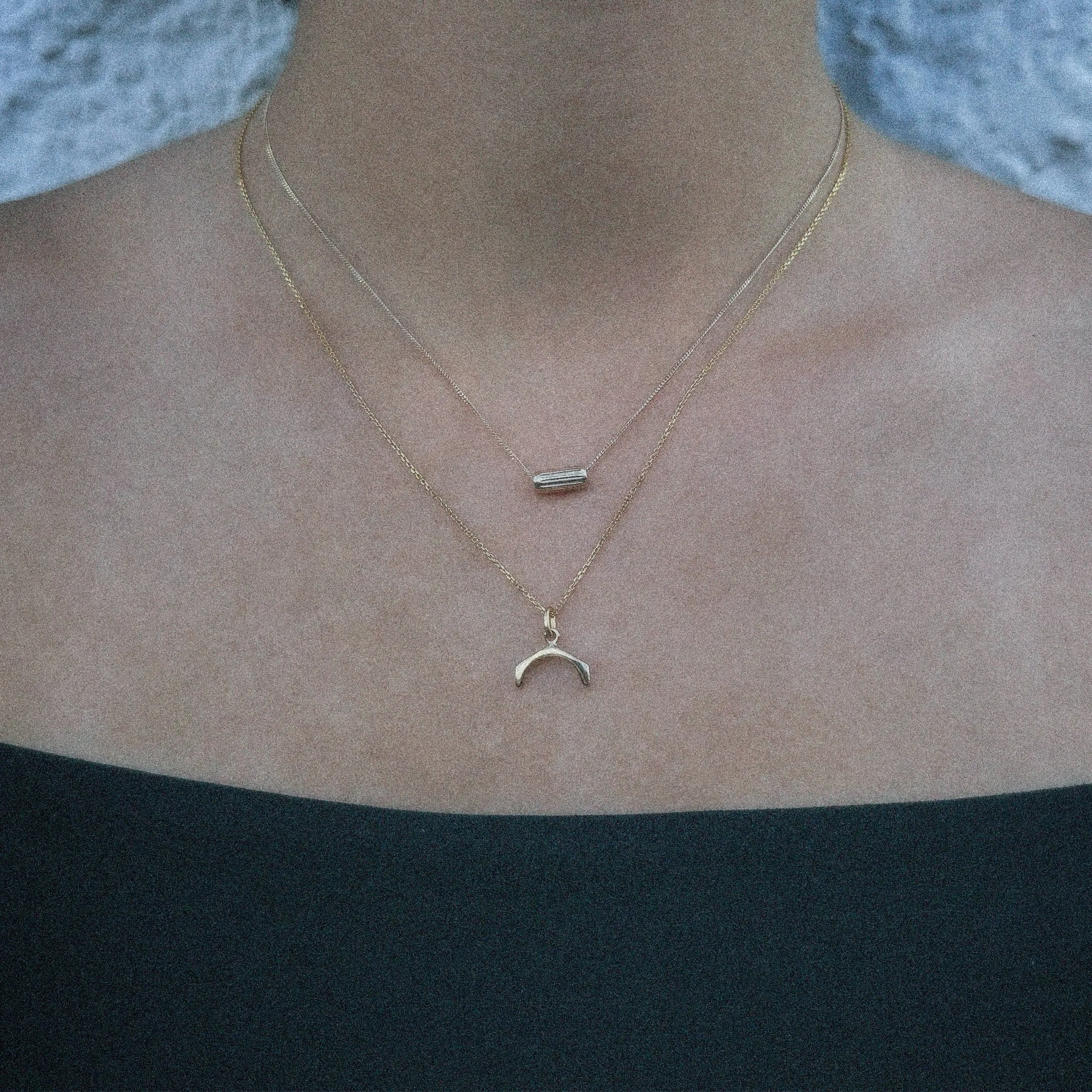 14k solid gold necklace N4/Au39