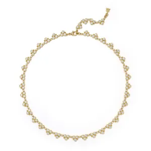 18K Classic Diamond Trio Necklace