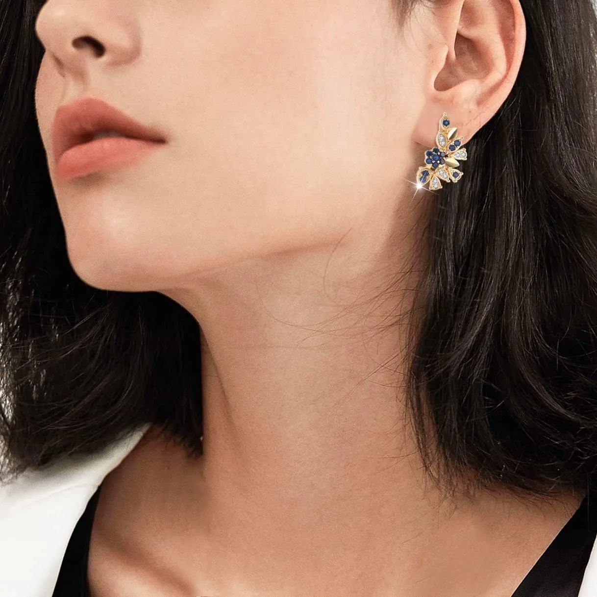 18K Gold Earrings for Women Trendy, Butterfly Earrings for Women Gold Hoop Earrings, Gold Butterfly Earrings Hypoallergenic Stud