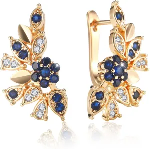 18K Gold Earrings for Women Trendy, Butterfly Earrings for Women Gold Hoop Earrings, Gold Butterfly Earrings Hypoallergenic Stud