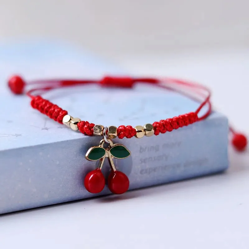 1pcs Handmade Braided Bracelet Colorful Thread Good Luck Charm Rope Bracelet For Women Men Knots Red Rope Woven Bracelets Gift