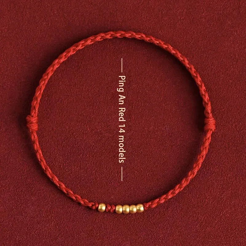 1pcs Handmade Braided Bracelet Colorful Thread Good Luck Charm Rope Bracelet For Women Men Knots Red Rope Woven Bracelets Gift