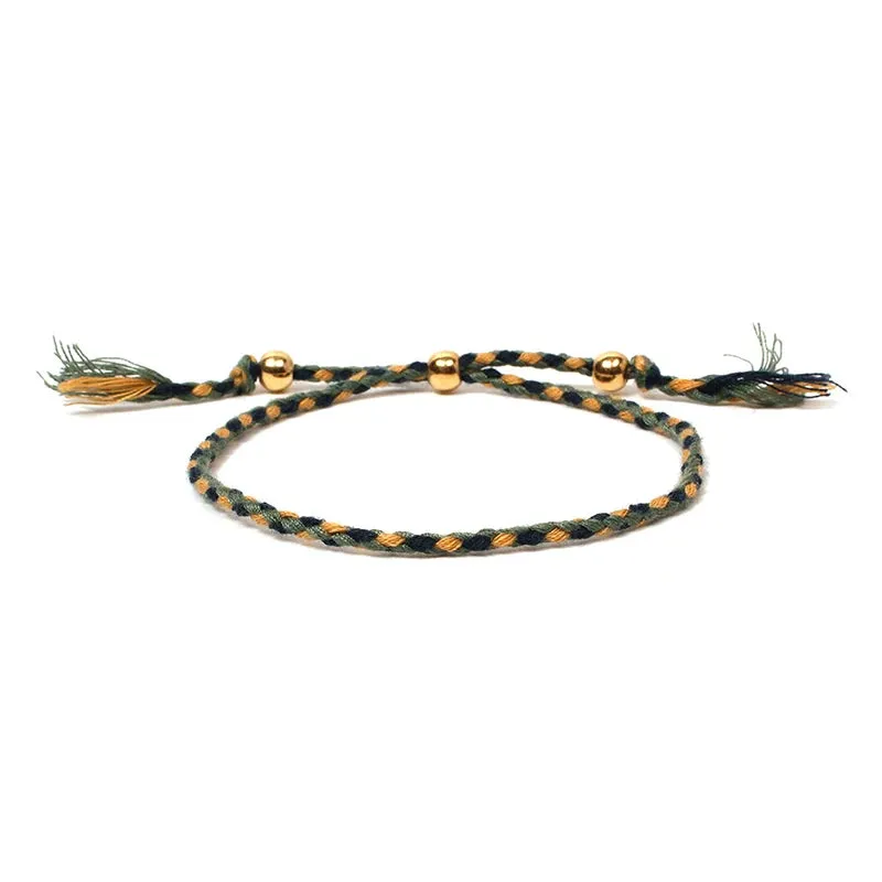 1pcs Handmade Braided Bracelet Colorful Thread Good Luck Charm Rope Bracelet For Women Men Knots Red Rope Woven Bracelets Gift