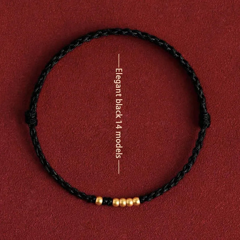 1pcs Handmade Braided Bracelet Colorful Thread Good Luck Charm Rope Bracelet For Women Men Knots Red Rope Woven Bracelets Gift
