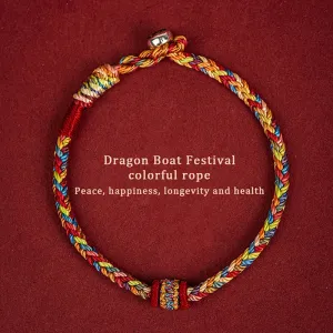 1pcs Handmade Braided Bracelet Colorful Thread Good Luck Charm Rope Bracelet For Women Men Knots Red Rope Woven Bracelets Gift