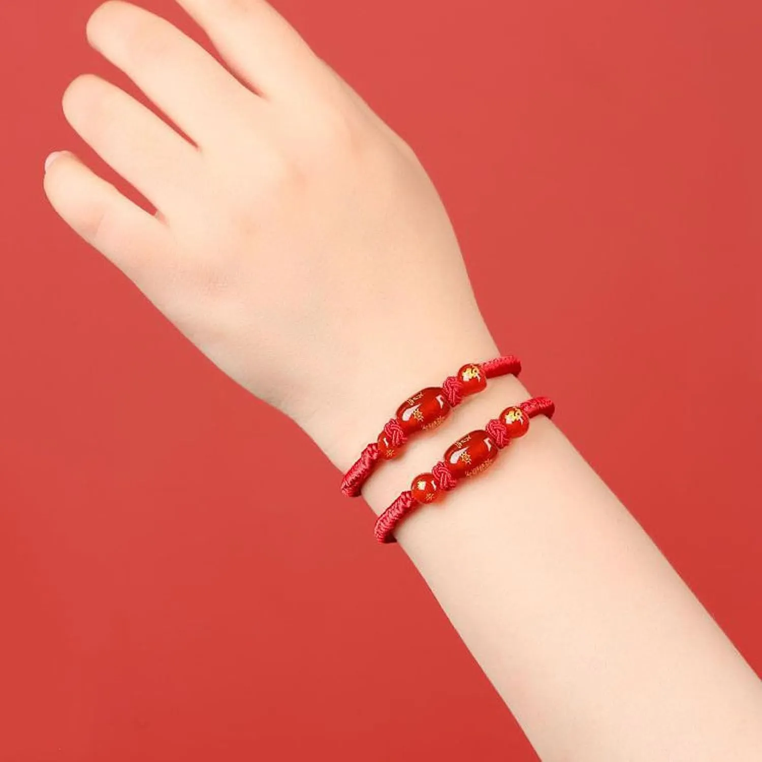 2025 New Year of Snake Bracelets, Adjustable Red String Charm Bracelet Chinese Zodiac Animal Good Luck Braided Bracelet Lucky Snake Charm Braided Red Rope Corded Bracelets Jewelry for Women Men
