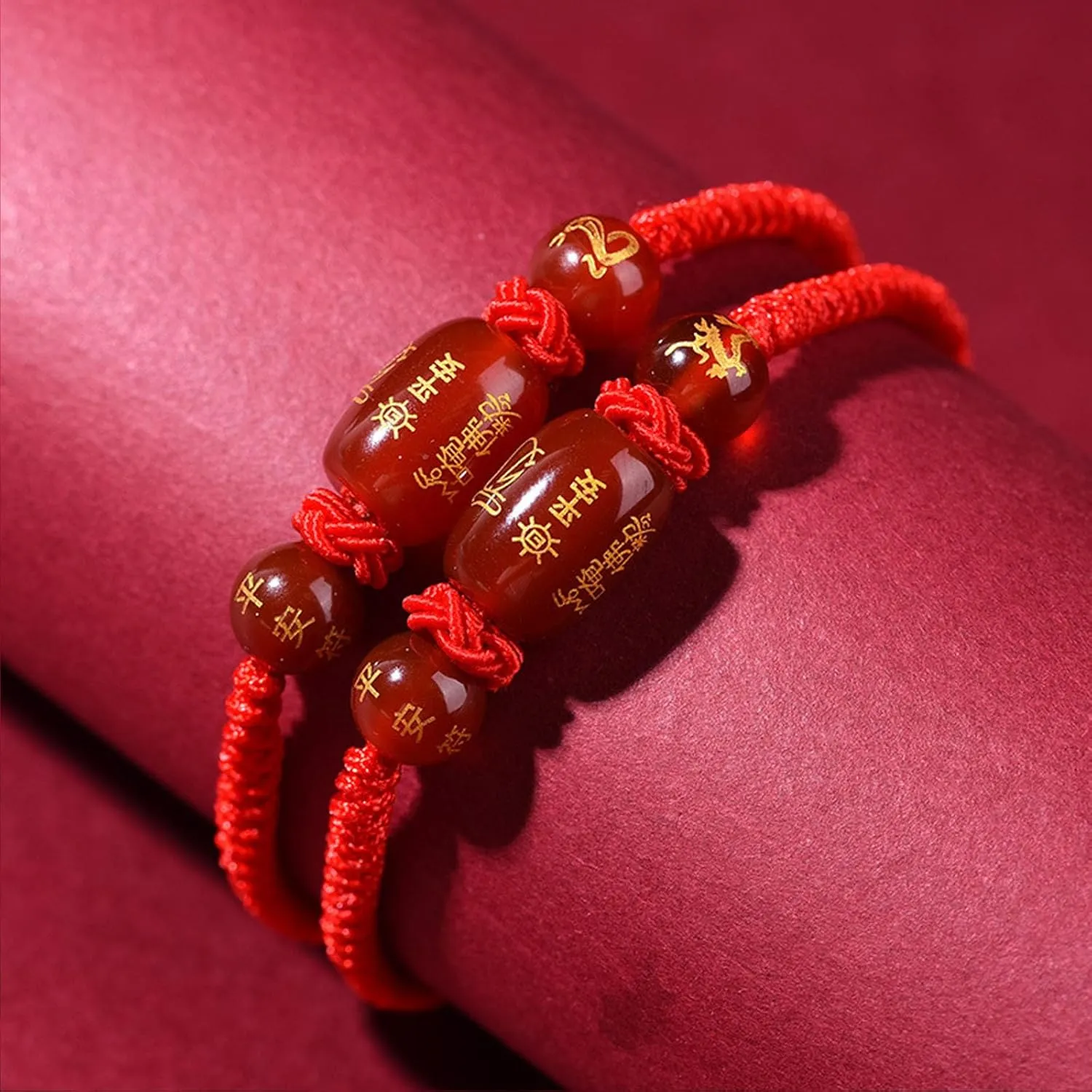 2025 New Year of Snake Bracelets, Adjustable Red String Charm Bracelet Chinese Zodiac Animal Good Luck Braided Bracelet Lucky Snake Charm Braided Red Rope Corded Bracelets Jewelry for Women Men