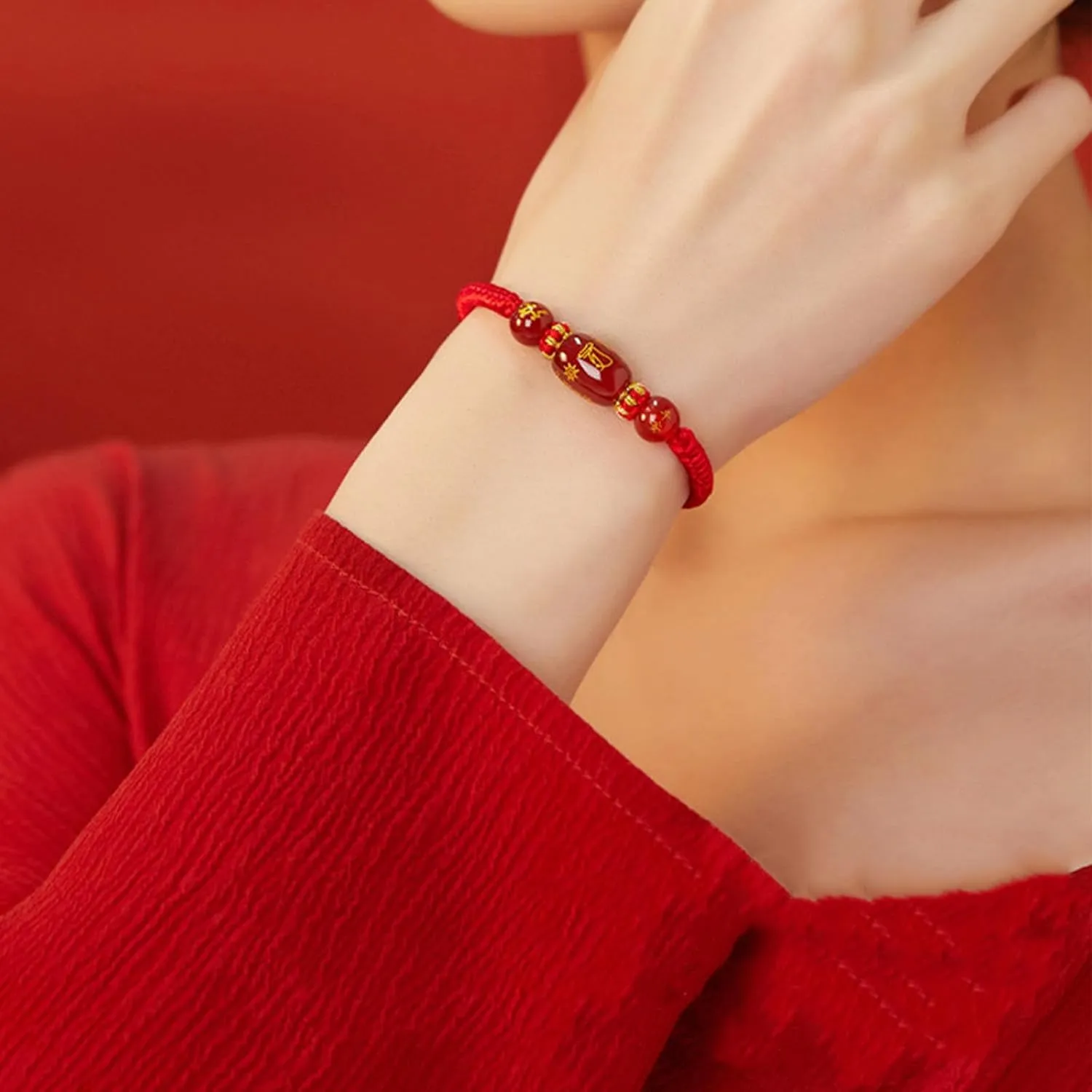 2025 New Year of Snake Bracelets, Adjustable Red String Charm Bracelet Chinese Zodiac Animal Good Luck Braided Bracelet Lucky Snake Charm Braided Red Rope Corded Bracelets Jewelry for Women Men