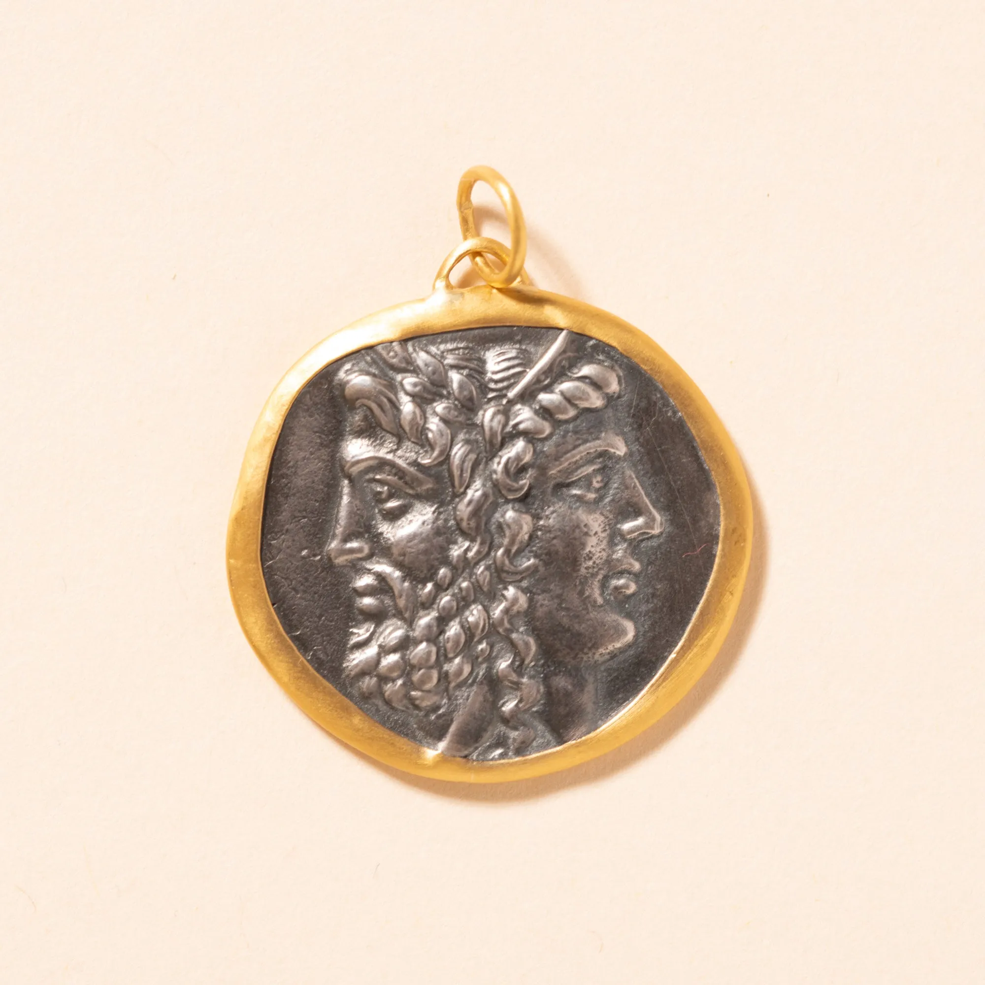24K Gold with Silver Pendant - Janus & Janus