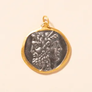 24K Gold with Silver Pendant - Janus & Janus