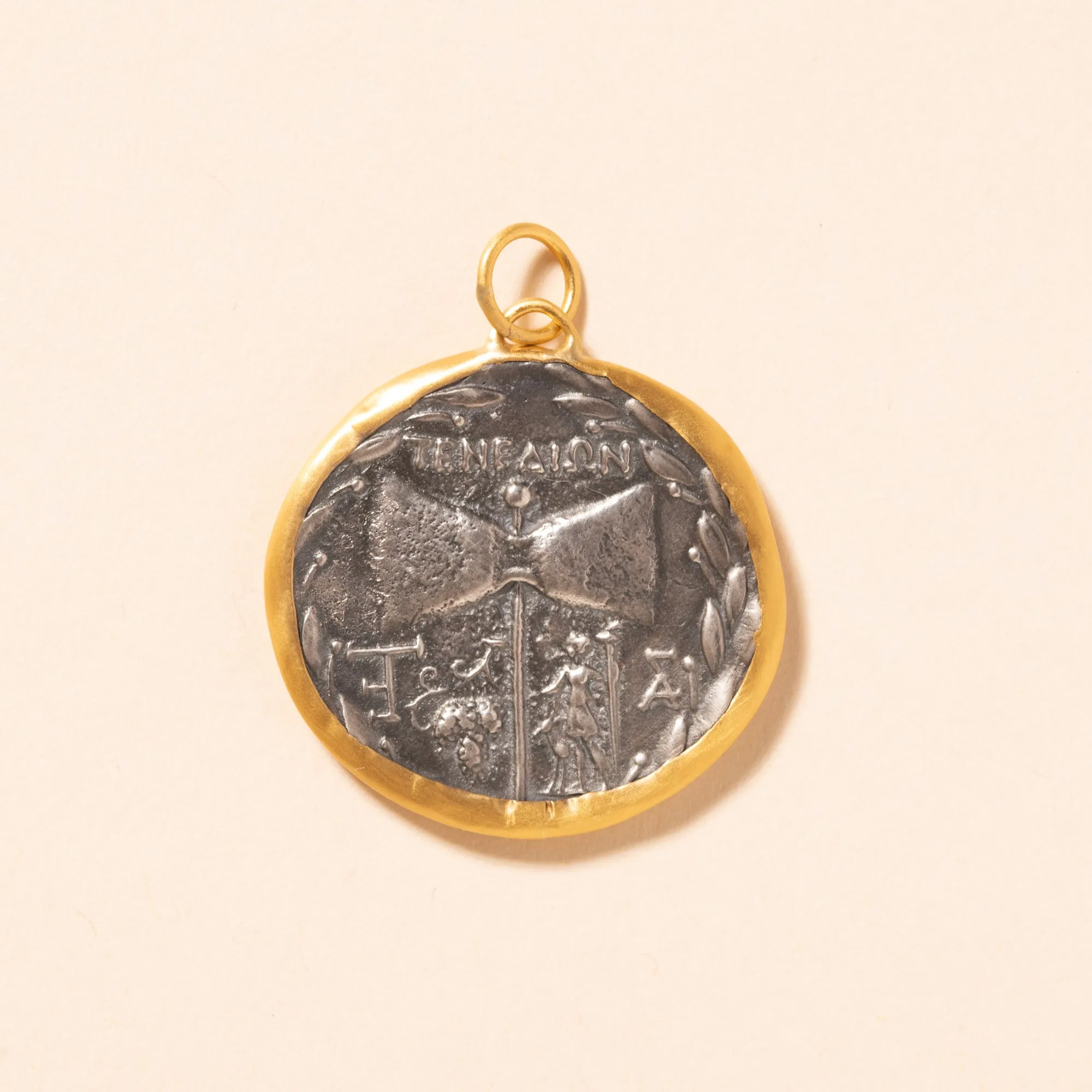 24K Gold with Silver Pendant - Janus & Janus