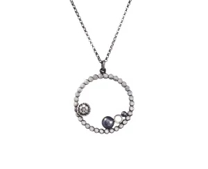 6mm Pave Circle Pendant