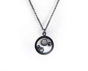 6mm Pave Mini Round Pendant