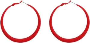 80s Hoop Earrings Colorful Hoop Earrings Large Retro Exaggerated Round Hoop Earrings for Women Jewelry