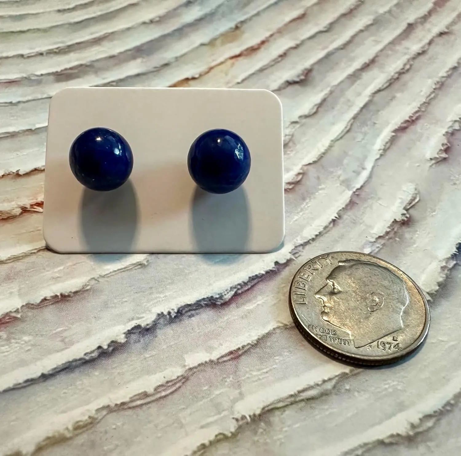 8mm Gemstone Stud Earrings with 925 Solid Sterling Silver Posts, Sterling Silver Gemstone Earrings, Multiple Stones Available