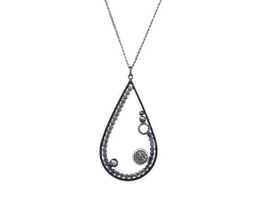 8mm Pave Drop Pendant