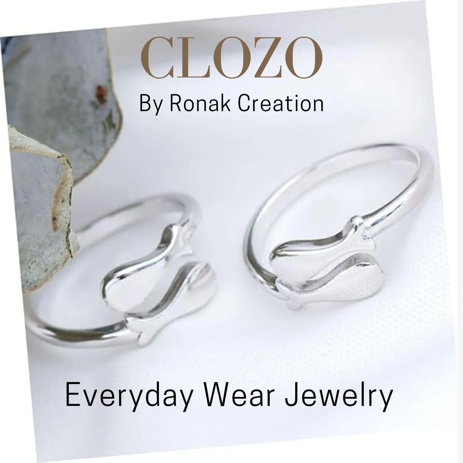 925 Sterling Silver Oxidized Platinum Plated Eternity Heart Stackable Women Valentines Day Ring