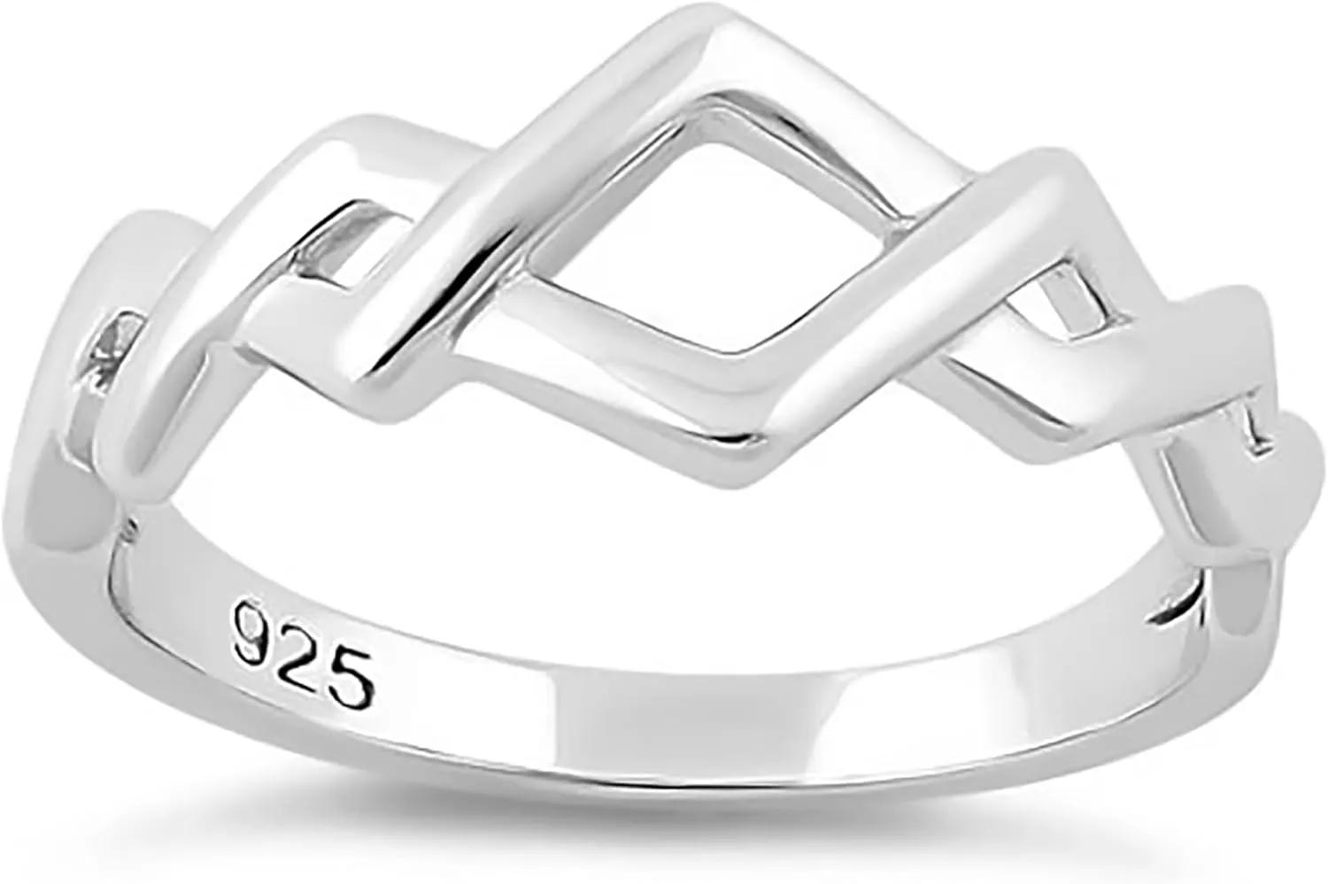 925 Sterling Silver Zig Zag Rings Silver Band Ring For Women Promising Ring Couple Band S925 Silver Jewelry For Women