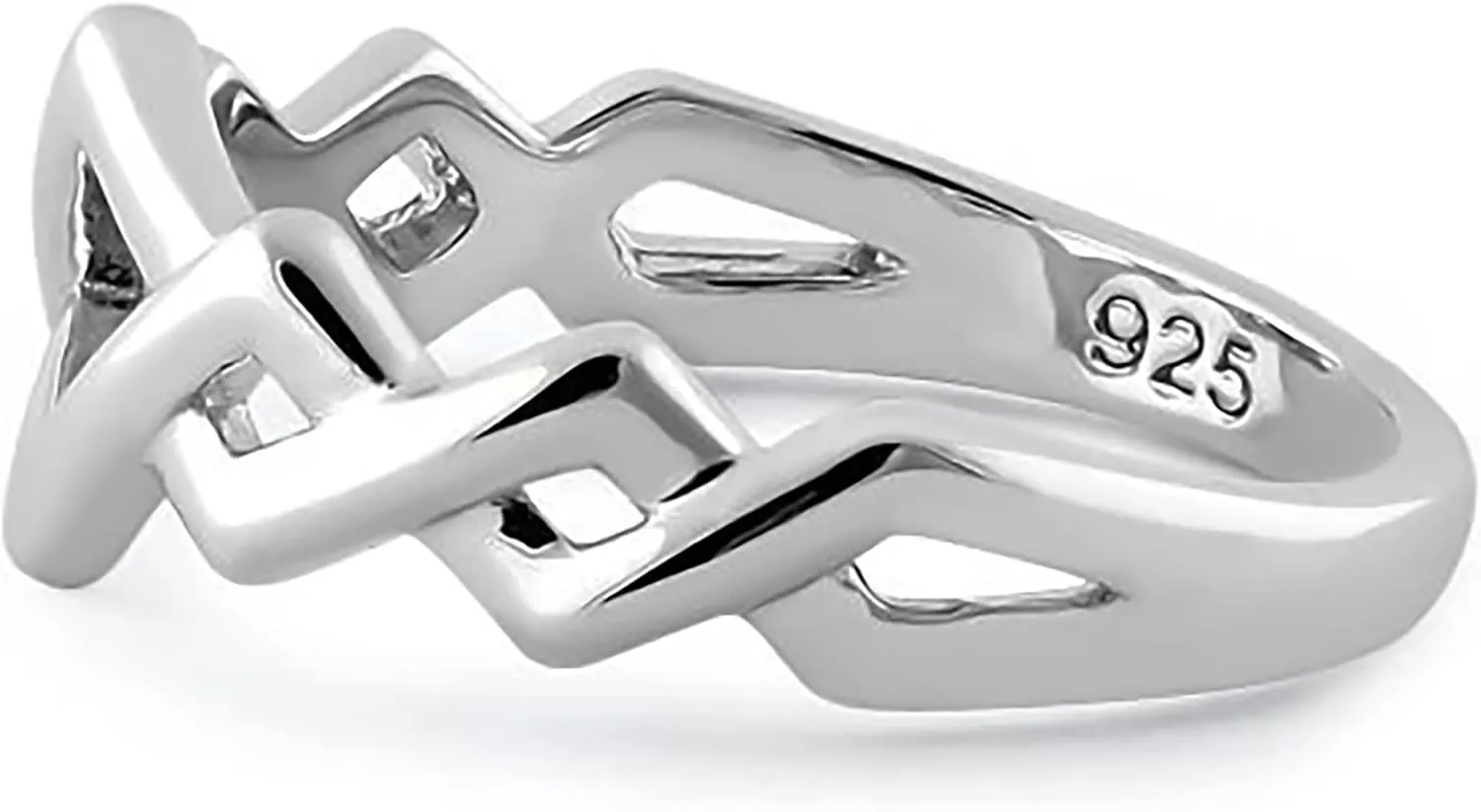 925 Sterling Silver Zig Zag Rings Silver Band Ring For Women Promising Ring Couple Band S925 Silver Jewelry For Women