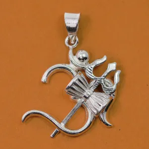 925 Trident Pendant with OM Silver Pendant (Design 27)