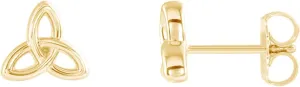 AFFY 14K Gold Plated 925 Sterling Silver Plain Minimalist dainty Stud Earrings Jewelry For Her Women Birthday Gift