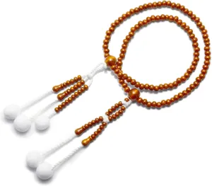 AKAZAWA CHOYO Wooden Prayer Beads - Traditional Japanese Juzu for Soka Gakkai (SGI-USA), Handcrafted in Japan (Plum Tree)