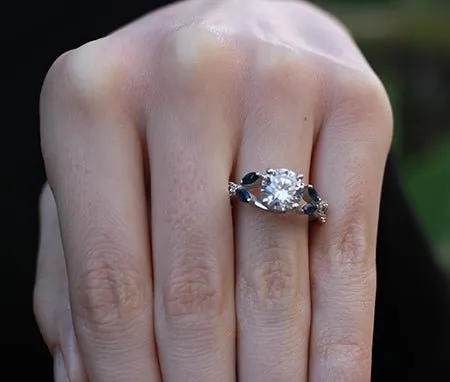Alba - Round Lab Diamond Engagement Ring (IGI Certified)
