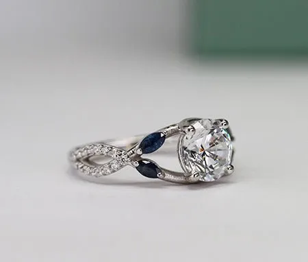 Alba - Round Lab Diamond Engagement Ring (IGI Certified)