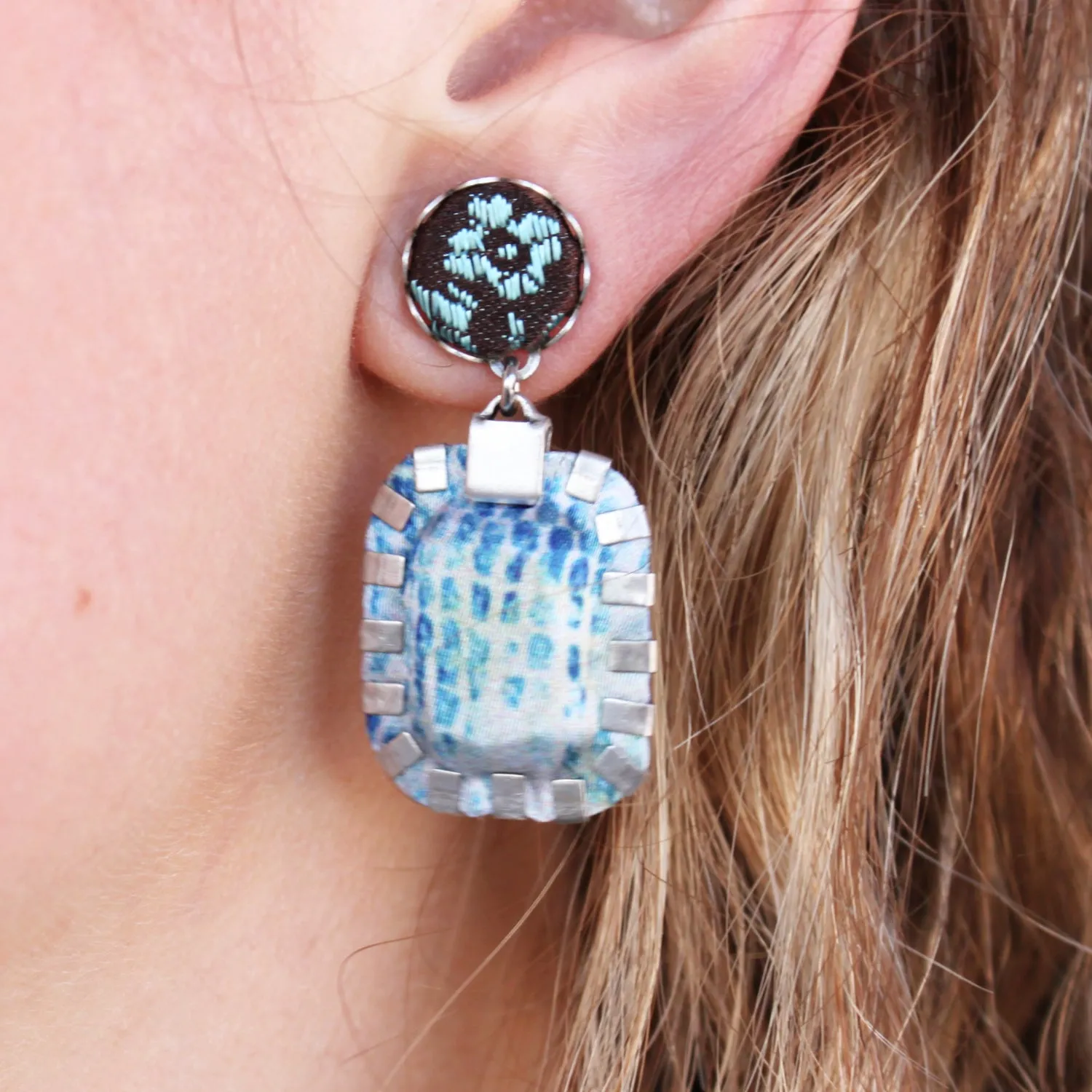 Althaia Blue Space Earrings