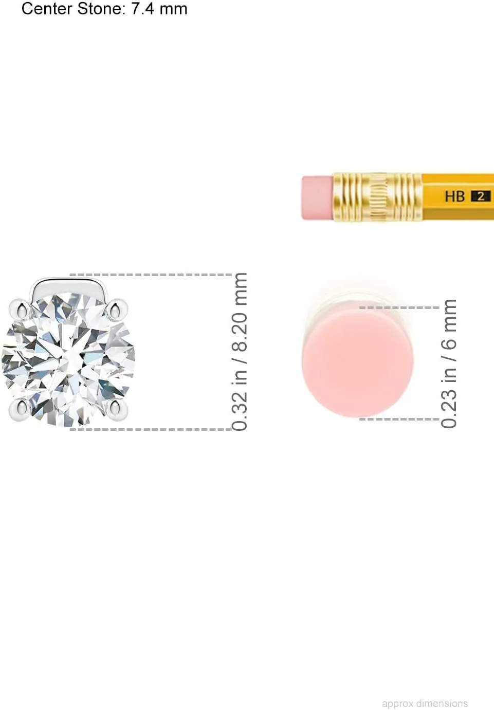 Angara IGI Certified 1-6 ct Lab Grown Solitaire Round Diamond Floating Pendant in 14K Solid Gold/Platinum | April Birthstone, Birthday, Engagement, Anniversary, Wedding Jewelry Gift for Women