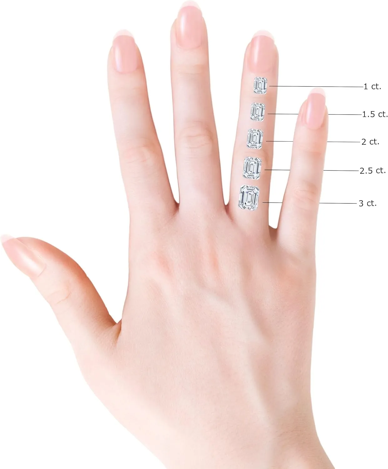 Angara Lab Grown Emerald-Cut & Pear Diamond Two-Stone Pendant with Filigree in Silver / 14K Solid Gold/Platinum | April Birthstone, Birthday, Engagement, Anniversary, Wedding Jewelry Gift for Women