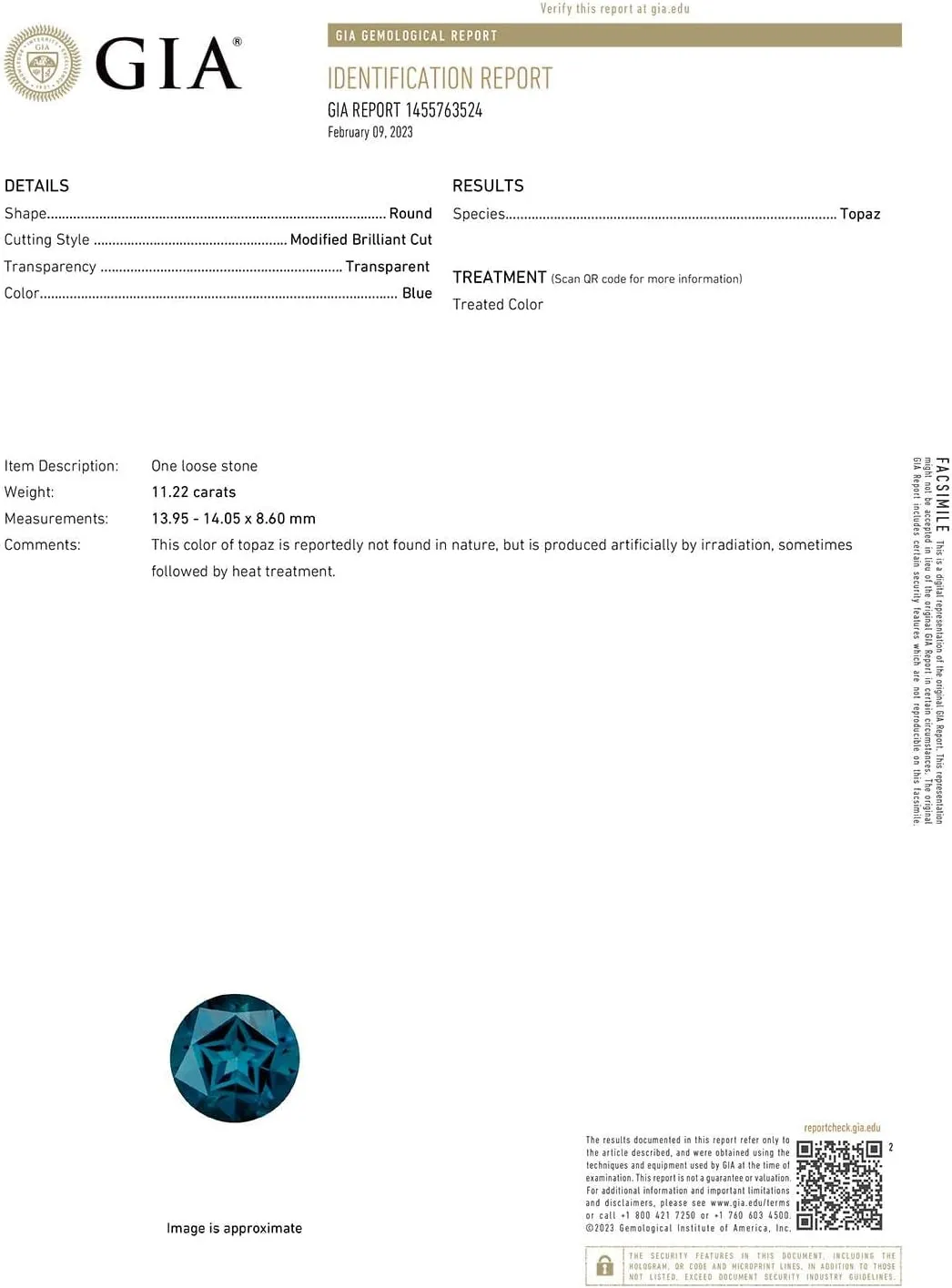 Angara Natural GIA Certified Solitaire 11.22 ct London Blue Topaz Twisted Split Shank Ring in 14K Solid Gold/Platinum for Women | November Birthstone Jewelry for Women