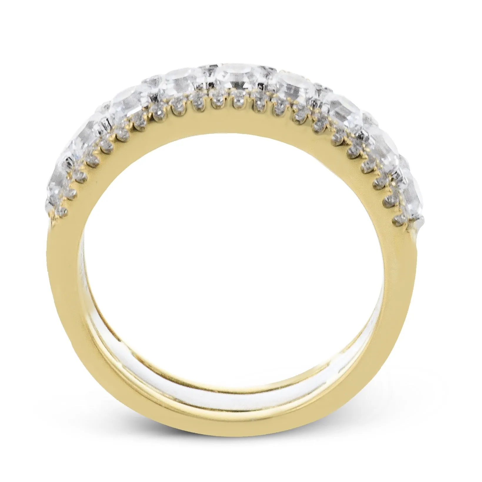 Anniversary Ring In 18k Gold With Diamonds