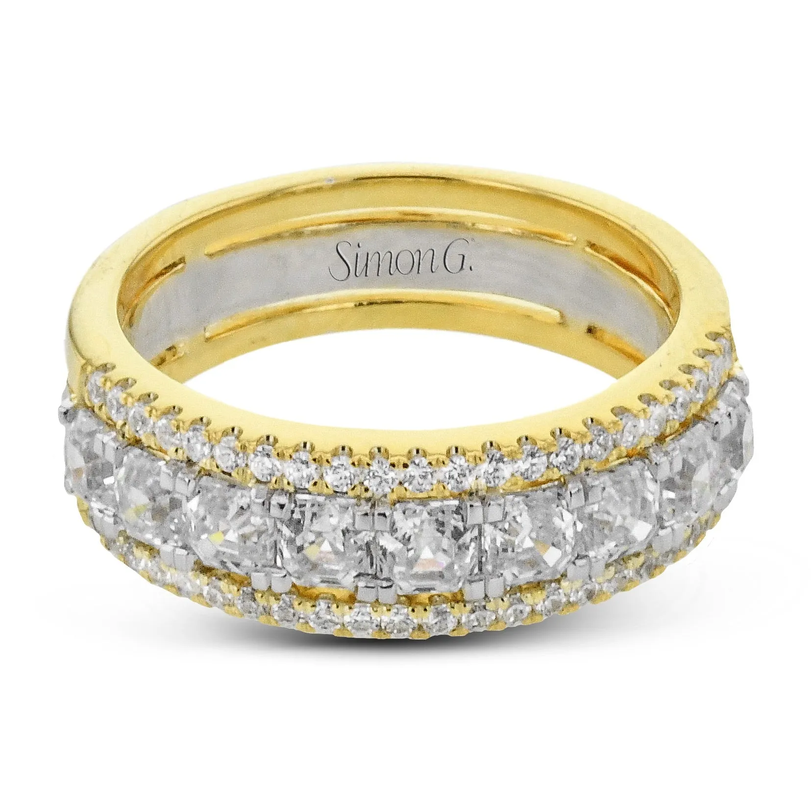 Anniversary Ring In 18k Gold With Diamonds