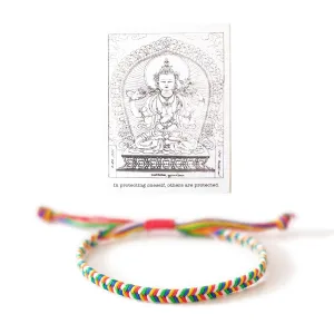 Authentic Tibetan Red String Bracelet for Protection, Temple Handmade 5 Buddha Bracelet and a Talisman, Buddhist Protection Bracelet, Gift for Women