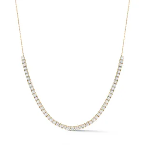 Ava Bea Diamond Tennis Necklace in Yellow Gold