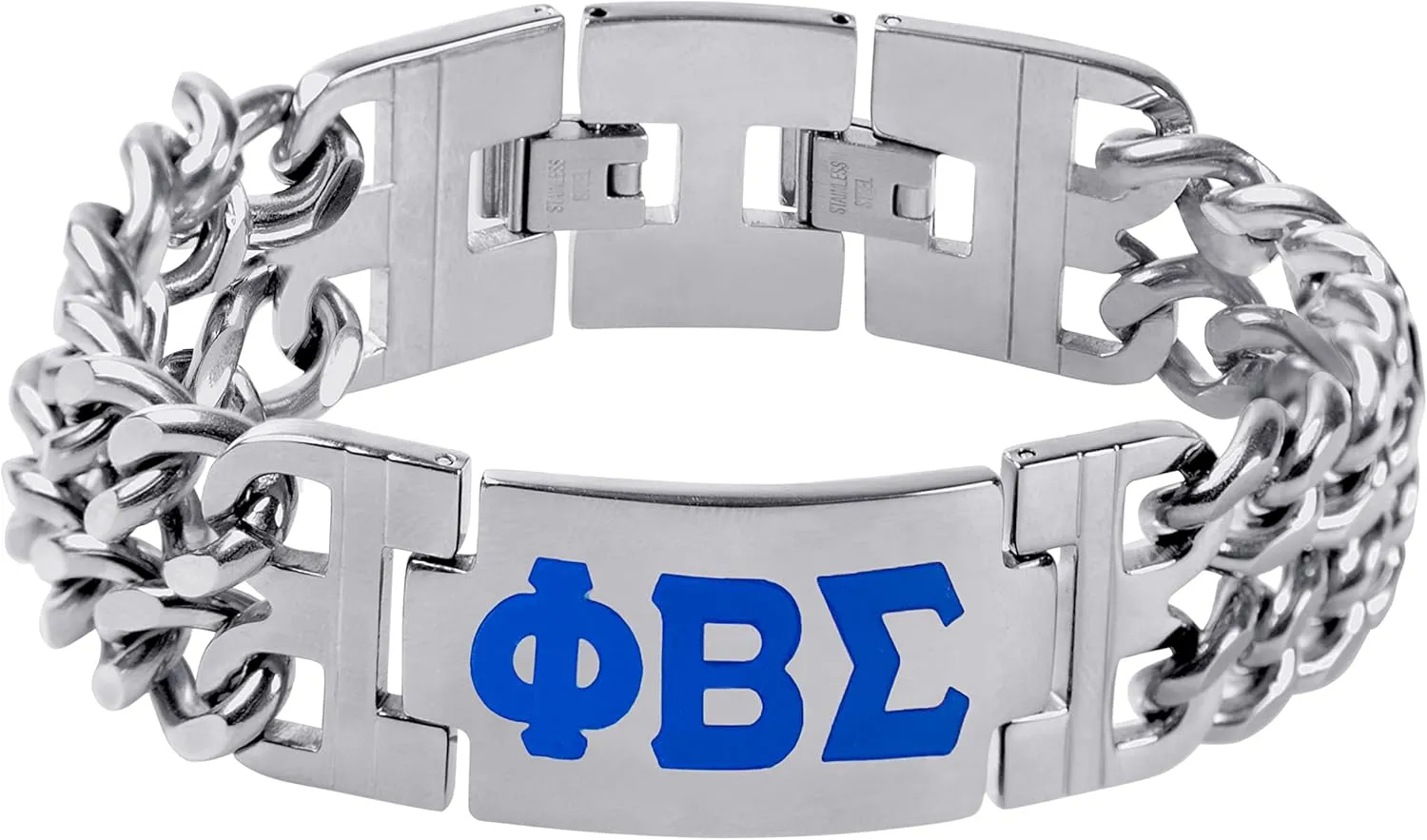 BBGreek Phi Beta Sigma Fraternity Paraphernalia - Official Vendor - Heavy Bracelet - Greek Letters