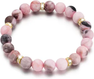 Beaded Bracelets for Women, Healing Anxiety Relief Crystal Chakra Bead Bracelet, Stress Relief Stretch Bracelet Birthday Gifts For Women
