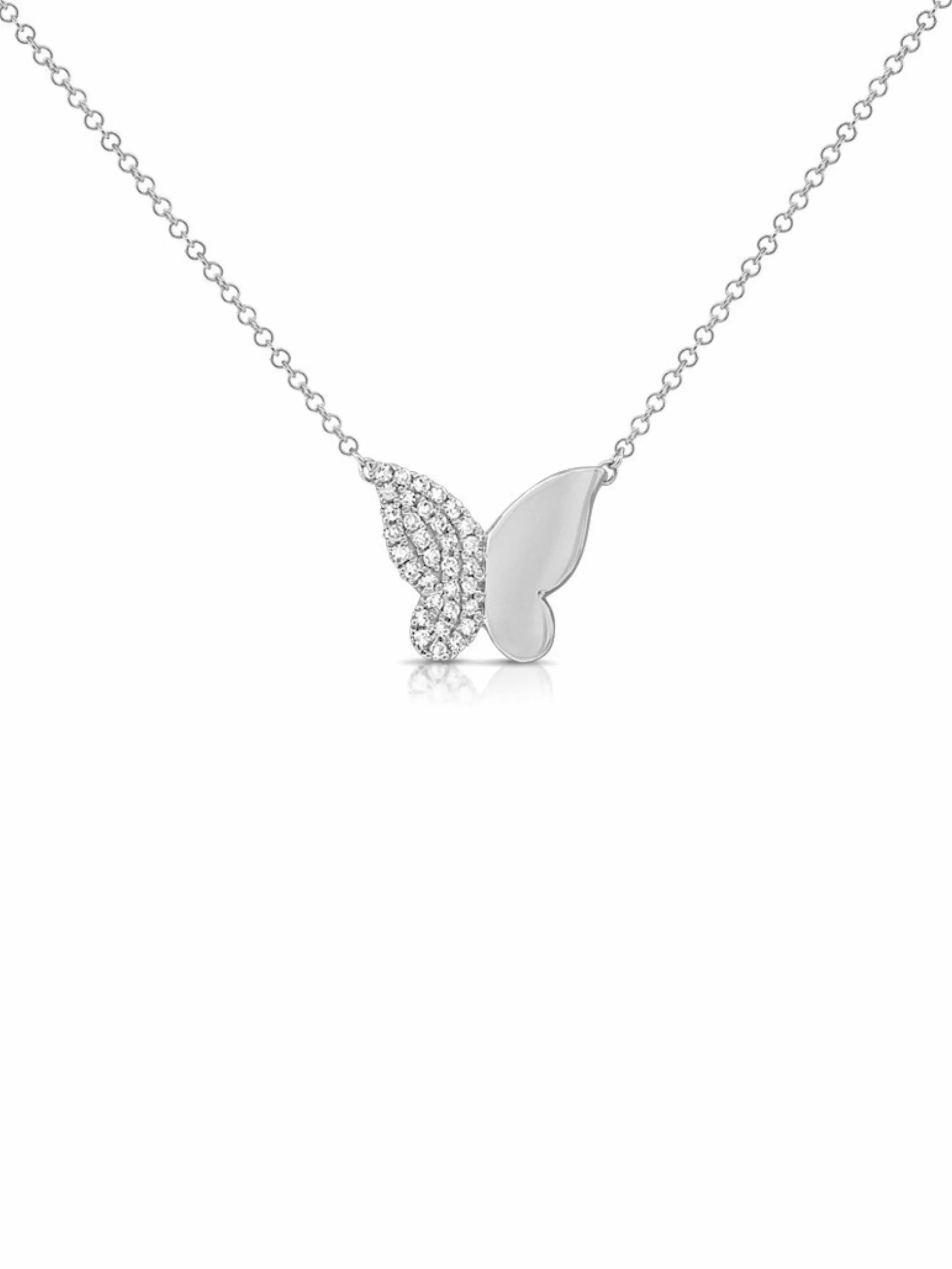 Bella Butterfly Necklace 14K