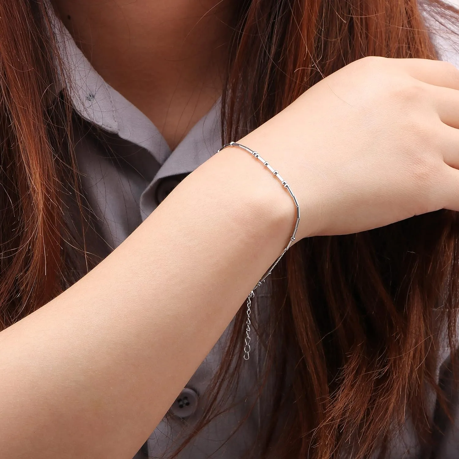 Best Friend Birthday Gifts Morse Code Bracelets For Women Mothers Day Birthday Christmas Gifts For Sister Daughter Grandmother Stainless Steel Jewelry Friendships Inspirational Gifts For Women