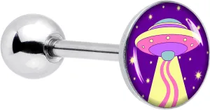 Body Candy Surgical Steel Tongue Ring Style Space Invasion Tongue Piercing Jewelry