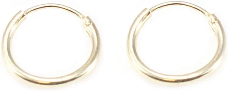 BodyJewelryOnline Hinged Hoop Earring Vintage Look Gold Plated 22G Perfect for Nose, Cartilage, Helix, Rook