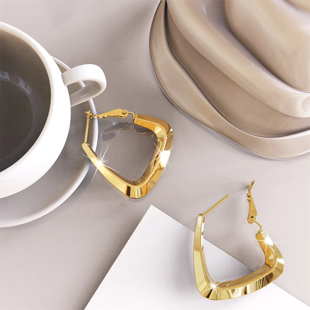 Boxed 2 Pairs of Kendra Elsa Earrings Set in Gold