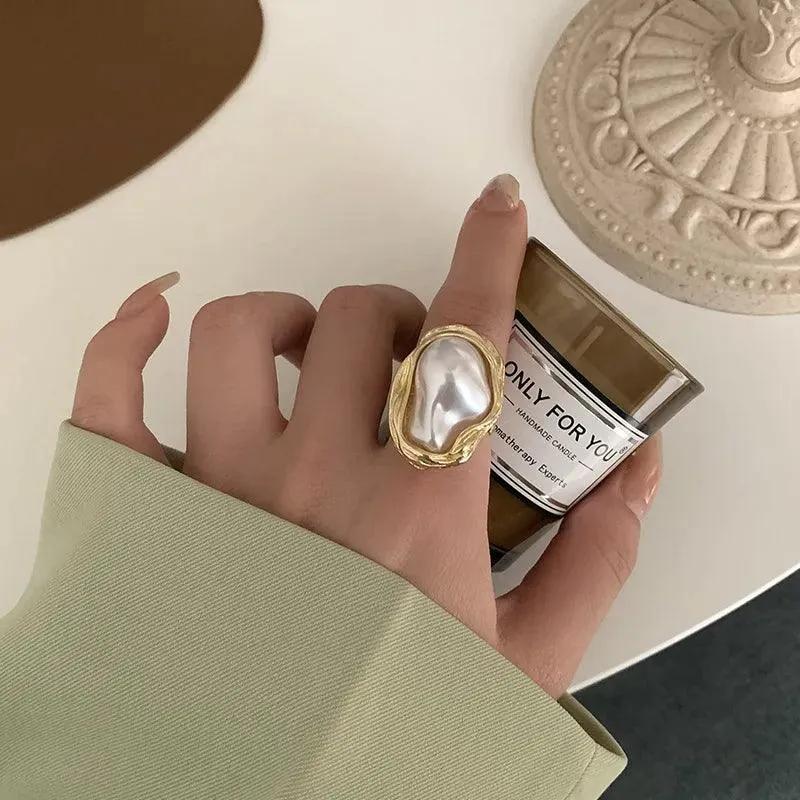 Cala Adjustable Pearl Ring