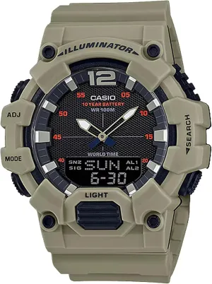 Casio Men's HDC-700-1AVCF Classic Analog-Digital Display Quartz Black Watch