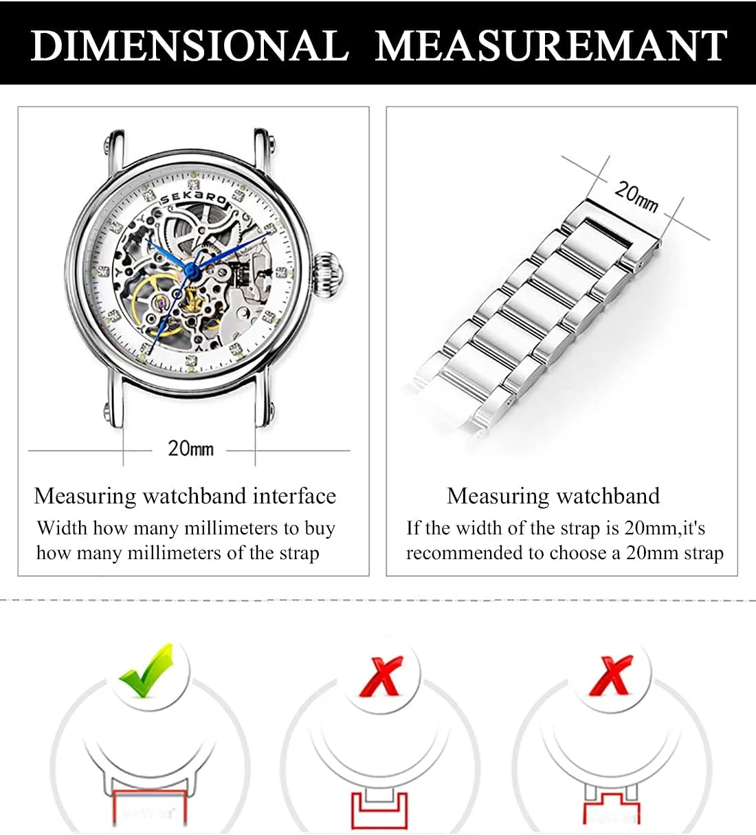 Ceramic Watch Band Universal strap with Quick Release Pins Butterfly Buckle Deployment Clasp Bracelet 14mm 16mm 18mm 20mm 22mm White Black