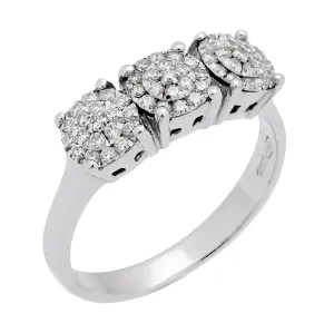 Chimento Past Present Future White Gold Diamond Ring