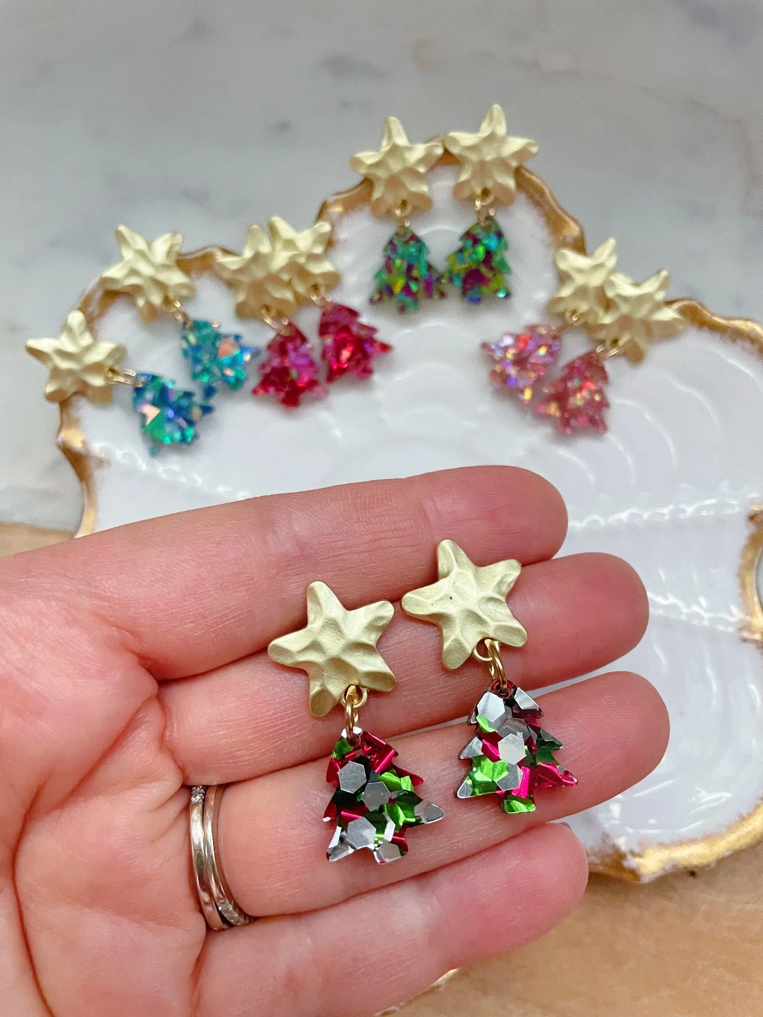 Christmas Tree Earrings